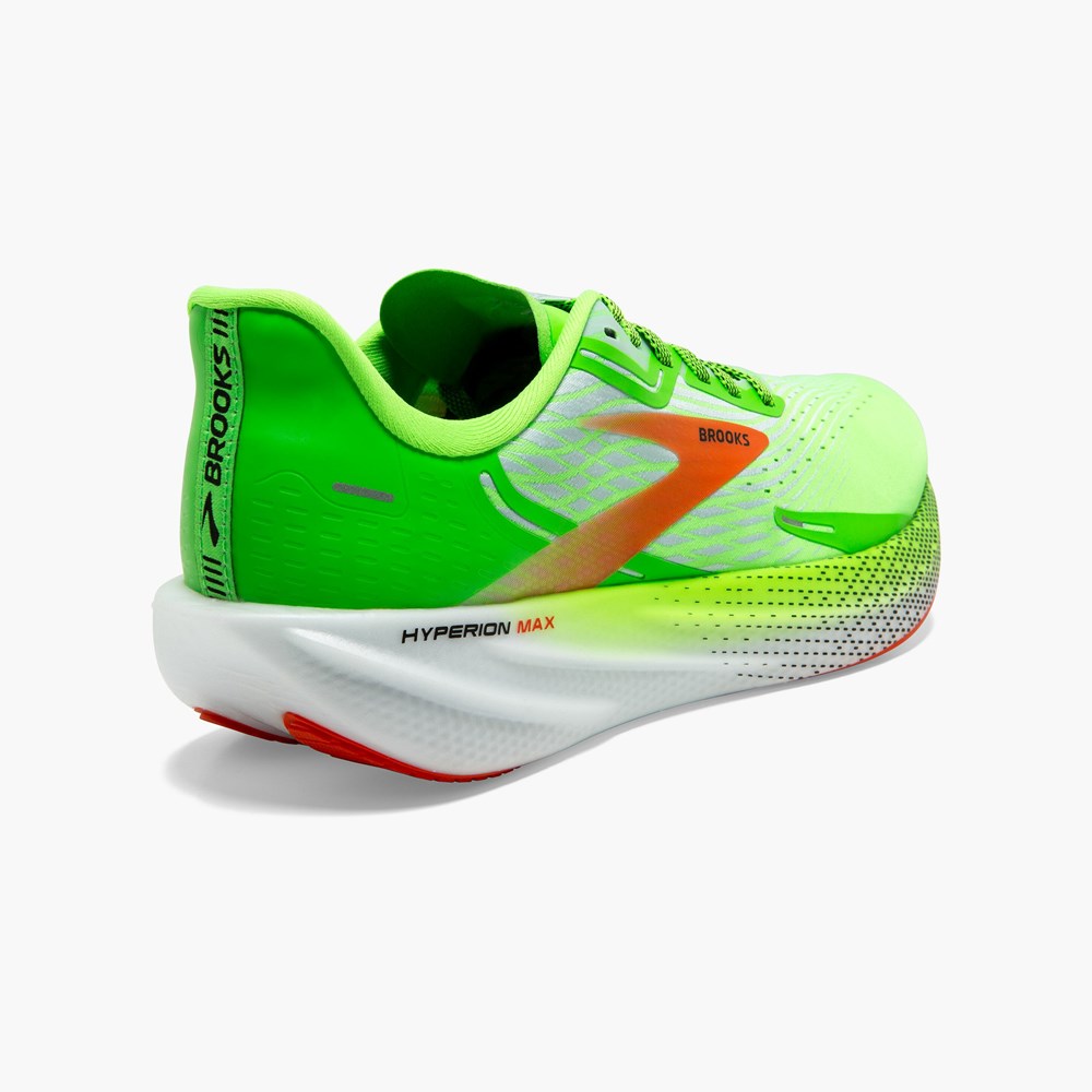 Chaussures Running Route Brooks Hyperion Max Corail Noir Homme | UJD-5592283